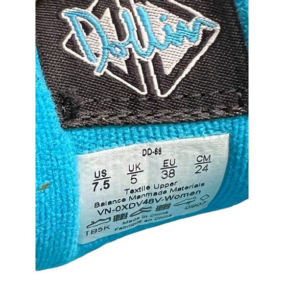 VANS OFF THE WALL Women’s Dollin Skate Shoe Sneakers - Black / Blue - 7.5 - Picture 9 of 9